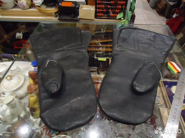 СССР краги кожаные, состояние новых