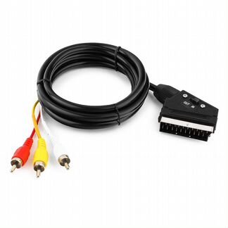 Кабель Scart - 3RCA, 1.8м, Cablexpert, CCV-519-001