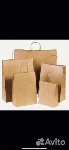 Крафт пакеты с ручками