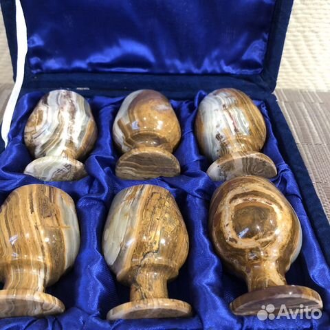 Набор рюмок из натурального камня