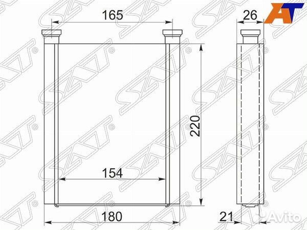Радиатор отопителя салона toyota allex