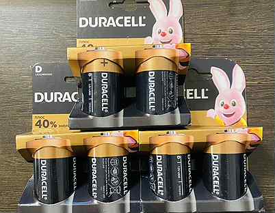 Батарейки новые D Duracell 2 штуки