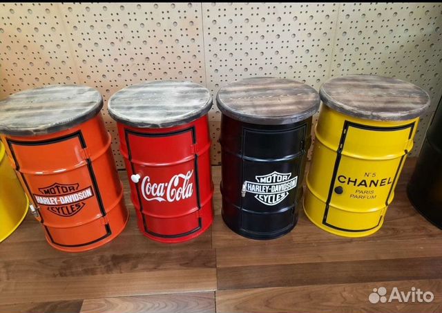 Бар из стальной бочки