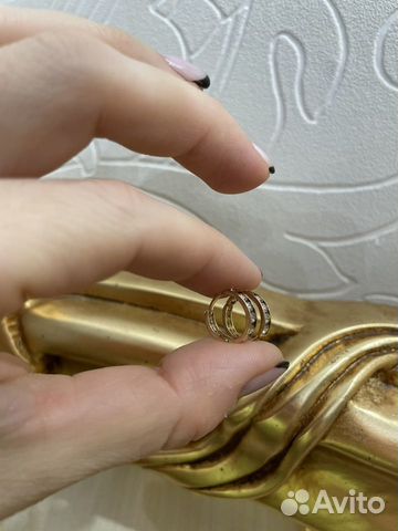 Золотые сережки кольцо браслет для девочки