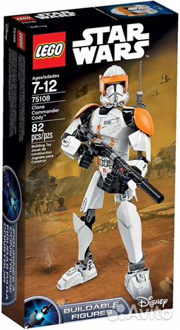 Lego Star Wars Клон-коммандер Коди 75108 новый