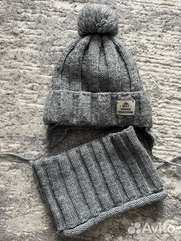 Наборы Шапка+ снуд б/у детские +перчатки зима