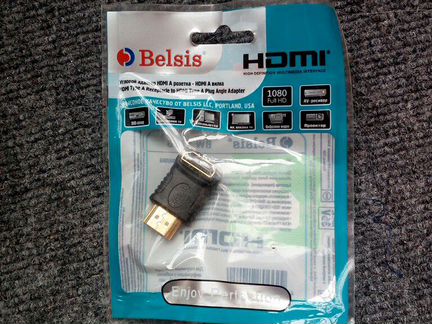 Переходник Belsis BW3336 hdmi угловой розетка/вилк