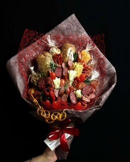 Съедобный букет мужской, мясной