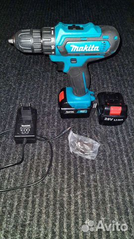 Аккумуляторная дрель шуруповерт makita 26 v