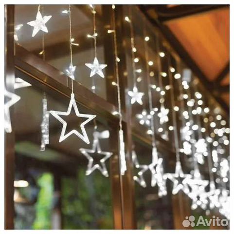 Гирлянда занавес штора новогодняя