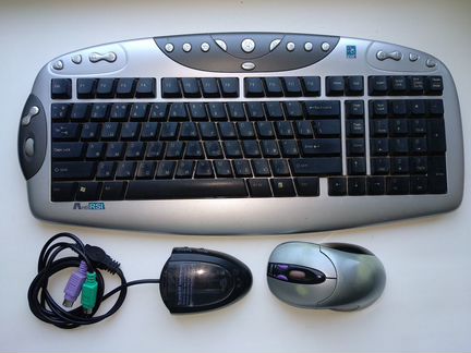 Беспроводная клавиатура и мышь A4 tech