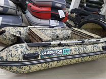Лодка Gladiator E 380 PRO Camo+доставка бесплатно