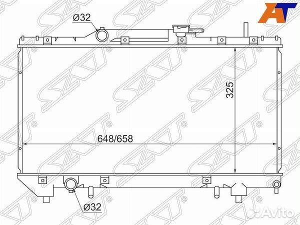 Радиатор toyota caldina