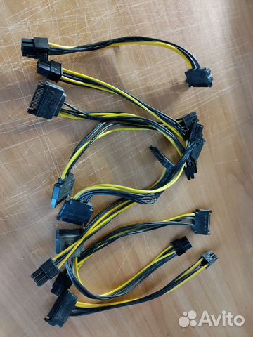 Переходник SATA - 6 pin. Кабель Сата - 6 Пин