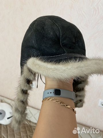 Шапка женская с натуральным мехом