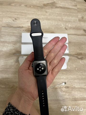 Apple watch 3, 42mm space gray, sport band black