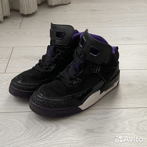 jordan spizike black court purple