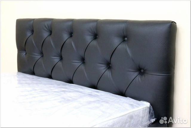 Кровать с матрасом 120х200 черная Барселона