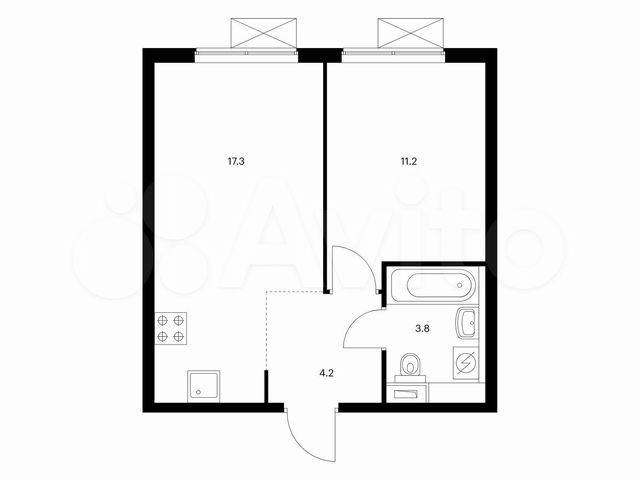 1-к. квартира, 36,5 м², 24/33 эт.