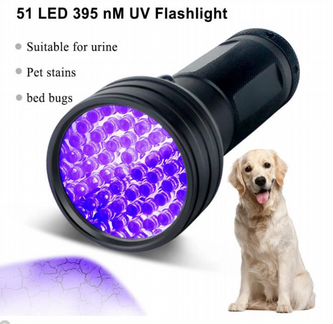 Фонарик ультрафиолетовый 9-51 led