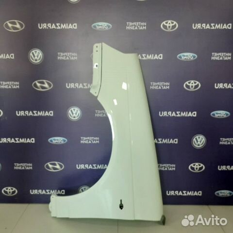 Крыло Лада Приора левое Белое облако