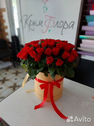 Розы в коробке