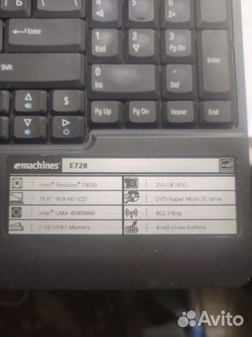 Ноутбук,Acer eMachines e728