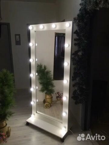 Гримерное зеркало 175/80 с лампочками