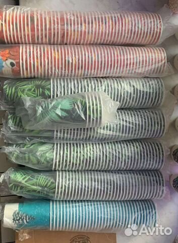 Стаканы бумажные, одноразовая посуда