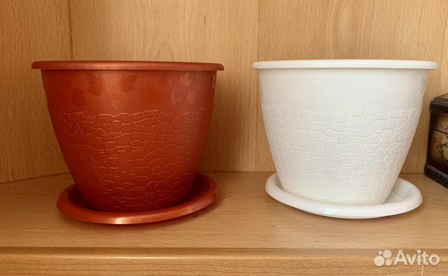 Горшки для цветов новые 1,2 л