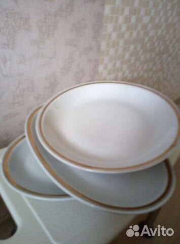 Тарелка круглая диам.32 см, тарелка овальная - 2 ш