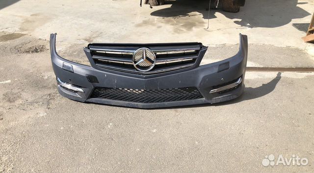Снять бампер w204