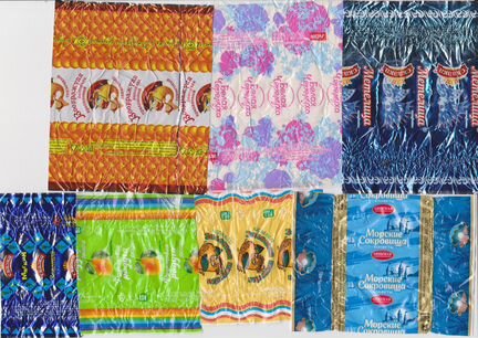 Мини-коллекция конфетных обёрток