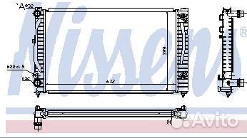 Audi a4 a6 97/passat 96- Радиатор охлаждения (см.к