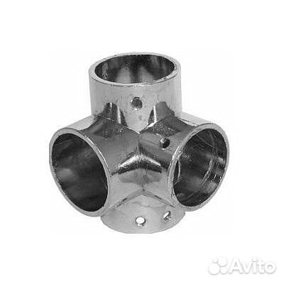 2T-образное соединение хром труб 25мм джокер