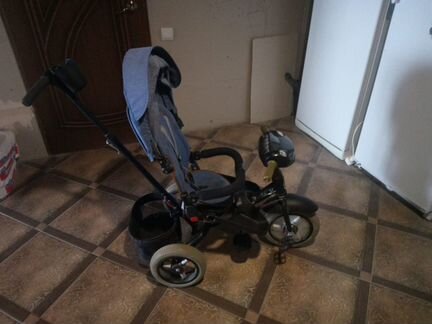 Детский трехколесный велосипед коляска