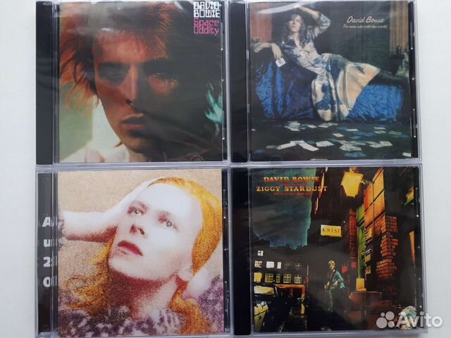 CD диски David Bowie, Frank Zappa, U2