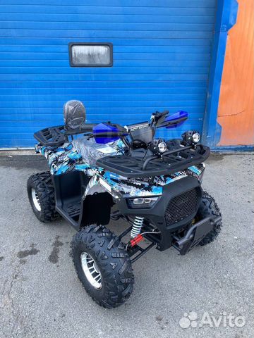 Детский квадроцикл Hummer Hunter 150cc черно-синий