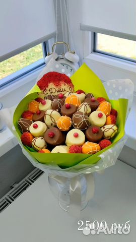 Фруктовые букеты, клубника в шоколаде