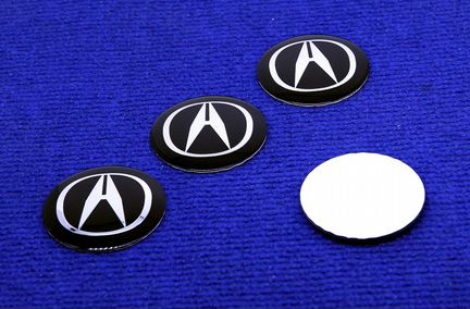 Комплект 3D наклеек колпачка диска Acura 56 65 мм