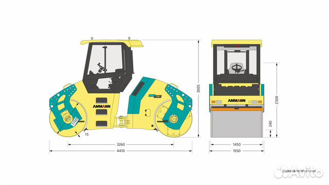 Каток двухвальцовый ammann AV70X