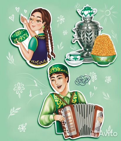 Иллюстрации, стикеры, открытки
