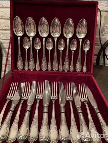 Мельхиор зиш роял. столовые ложки. вилки. ножи