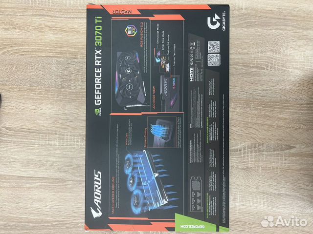 Видеокарта aorus rtx 3070ti master