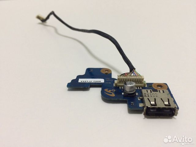 Плата USB+кнопка вкл Samsung RV520, RV515