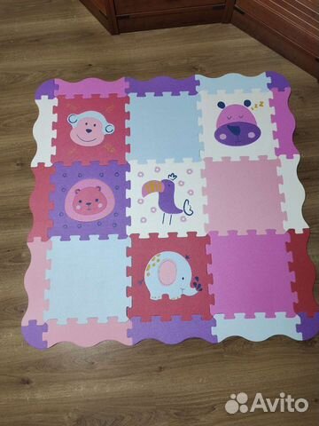 Коврик пазловый с бортиками 