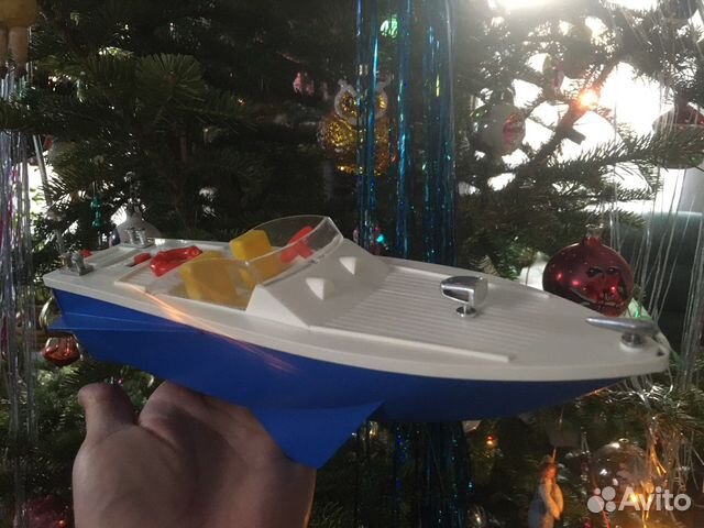 Игрушка катер СССР