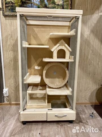 Клетка витрина для шиншилл, дегу и др грызунов