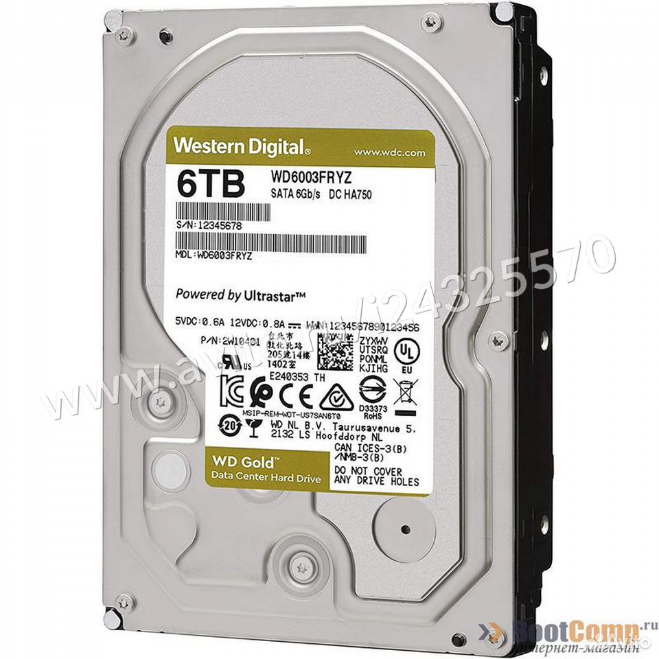 Жесткий диск 6000GB WD WD6003fryz Gold 84012410120 купить 1