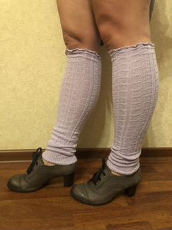 Гетры нежные фиолетовые длинна 60 см